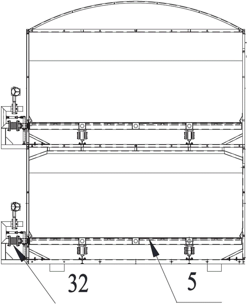 Integrated aerobic fermentation system with double-layer structure