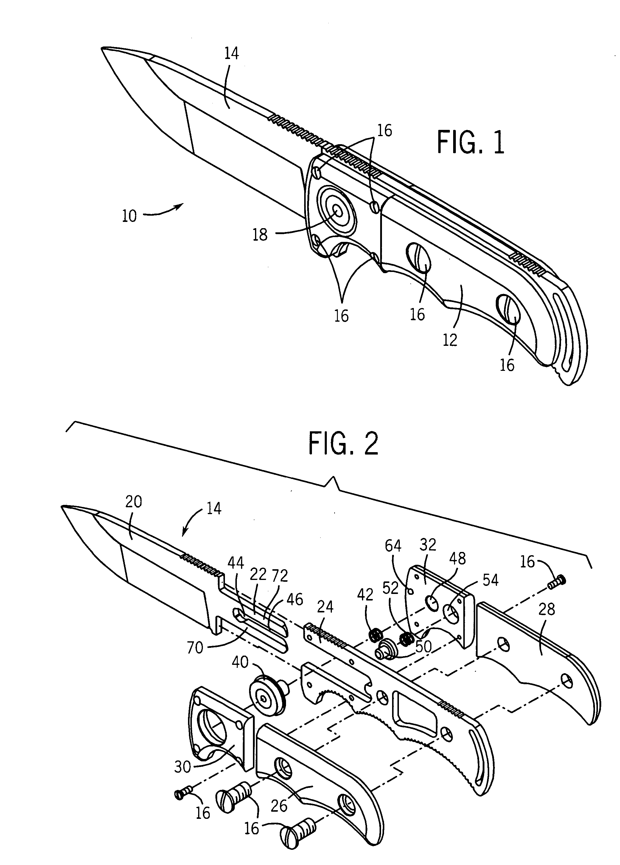 Exchangeable blade knife