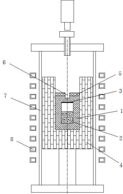 Method and device for growing silicon carbide crystal according to PVT (Physical Vapor Transport) method