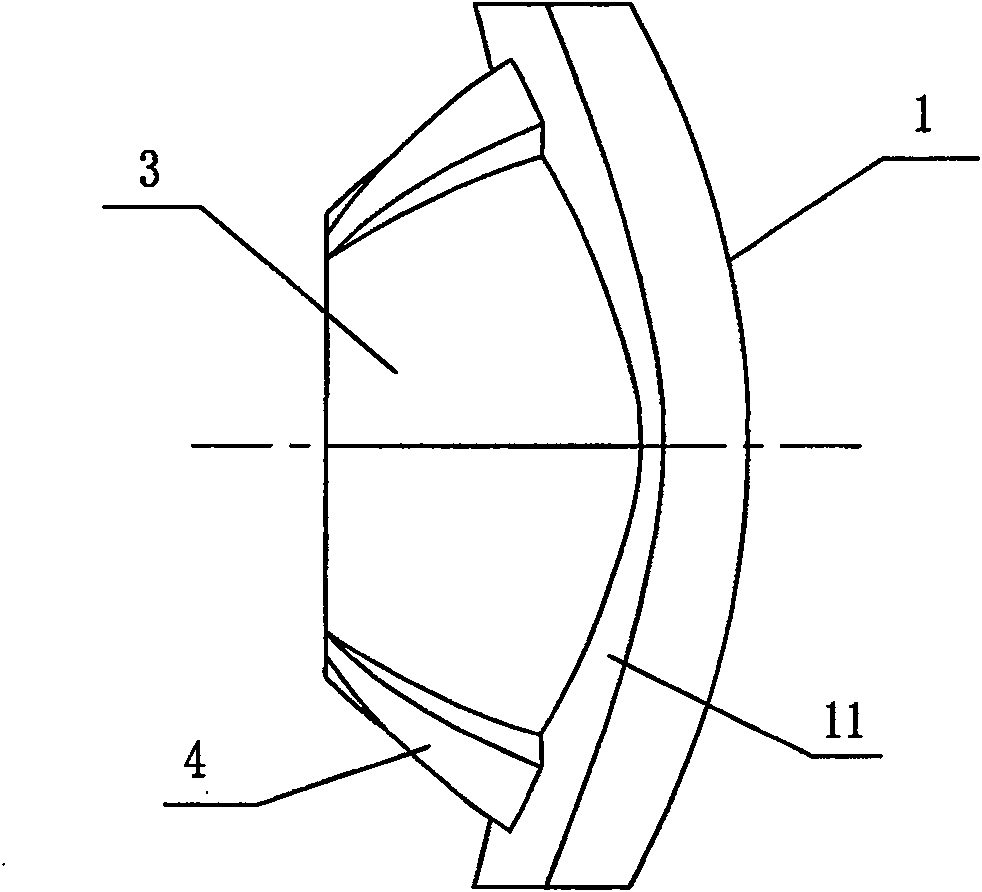 Special-shaped lens and high power LED road lamp shade