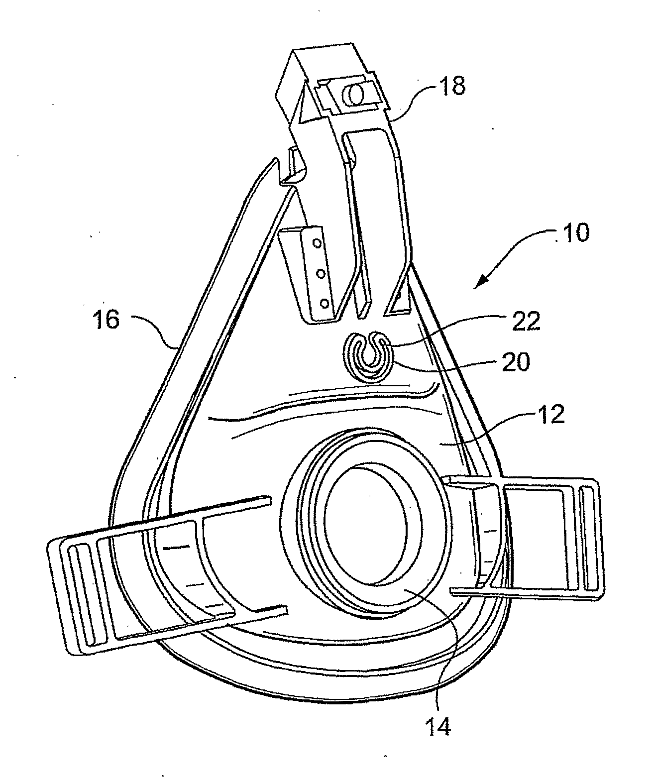 Respiratory mask having gas washout vent and method for making the mask