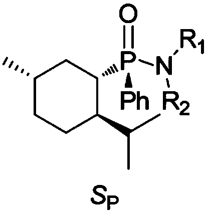 A kind of chiral menthyl phenyl phosphonamide compound and its preparation method