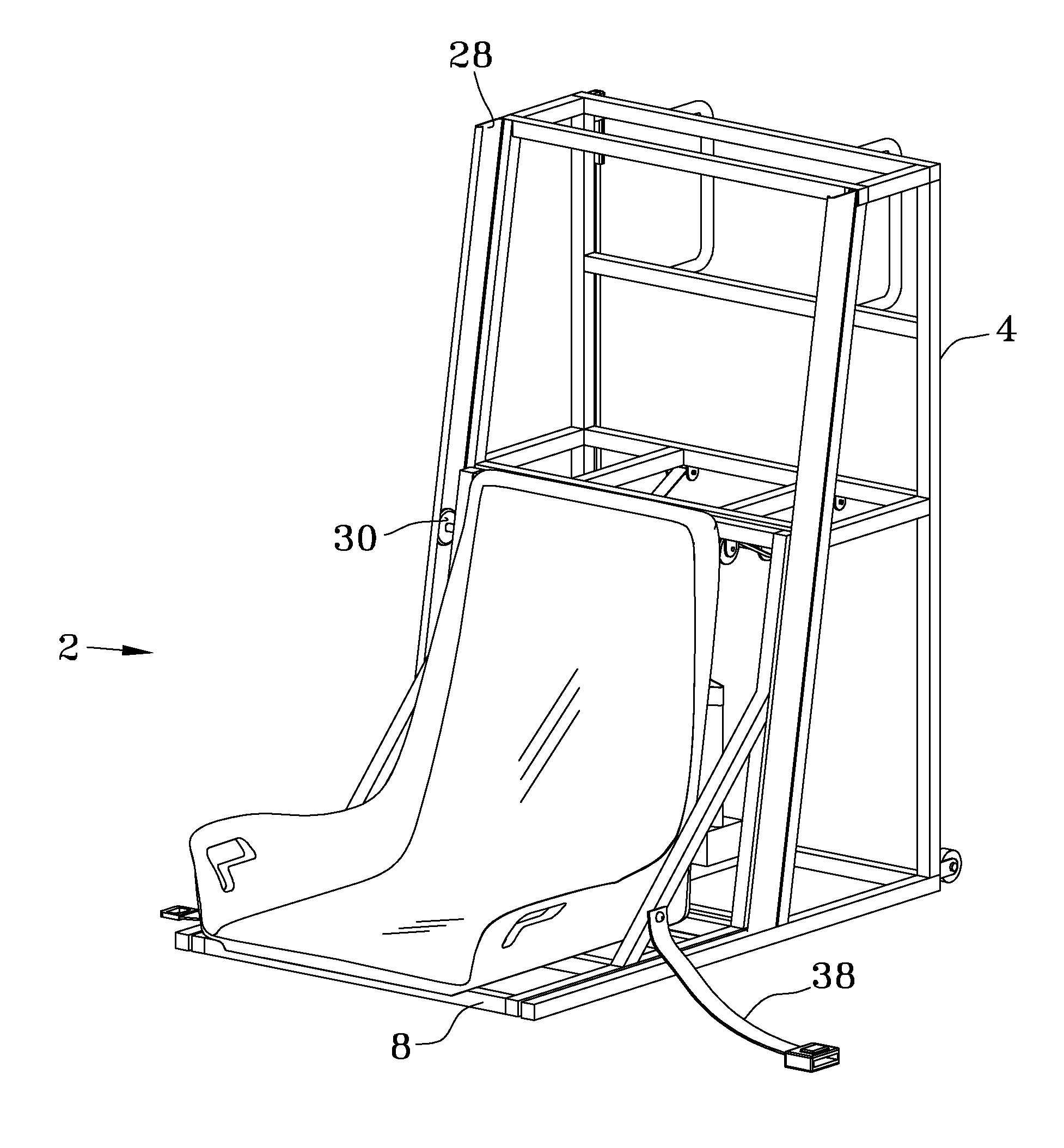 Medical emergency portable lift chair