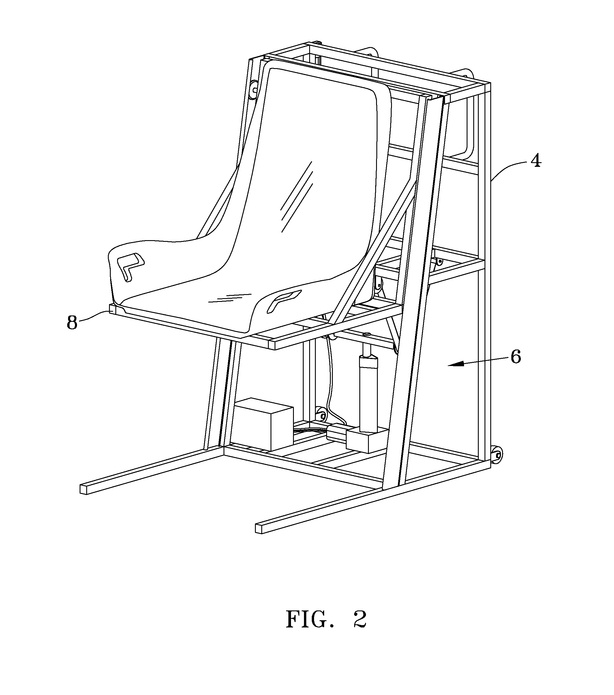 Medical emergency portable lift chair