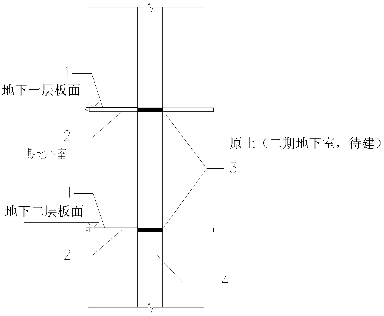 Supporter exchanging method for stage construction basement using cast-in-situ bored piles as separation palisade