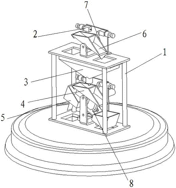 Method for changing water volume by adjusting gravity center of upper tipping bucket