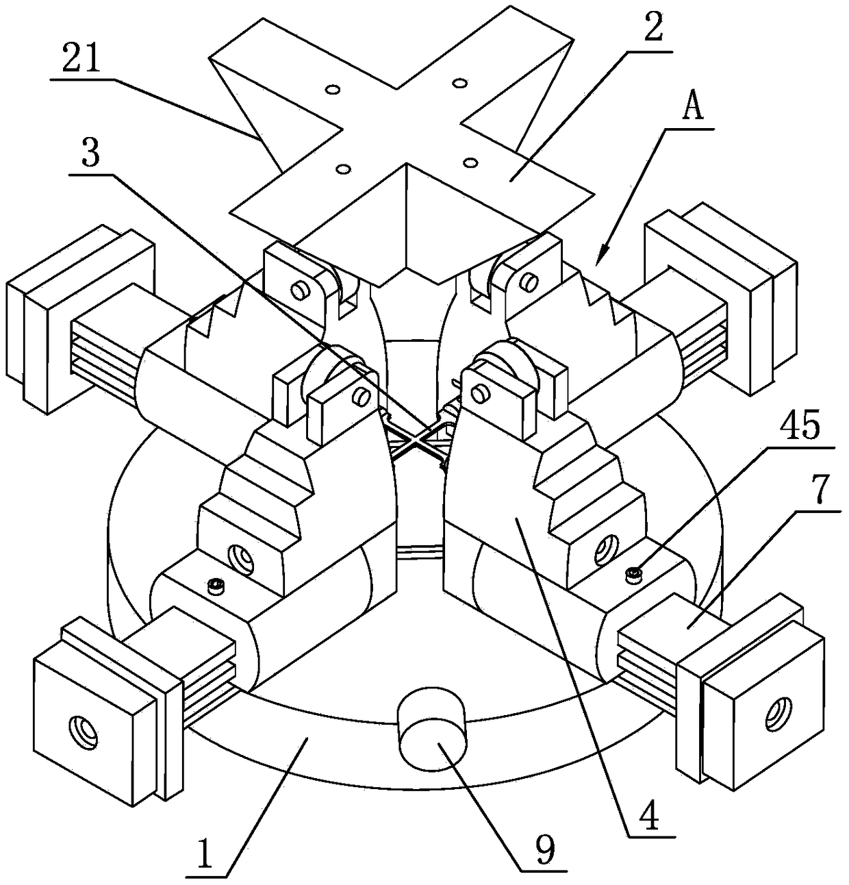 Drop hammer type dynamic biaxial extension test device