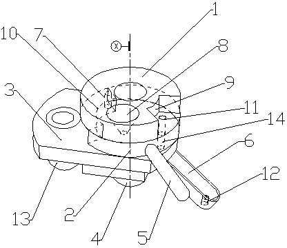 Quantitative sampling device for soil thermoluminescence measuring sample