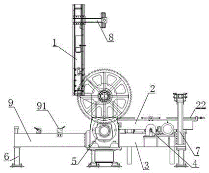 Mold turnover machine