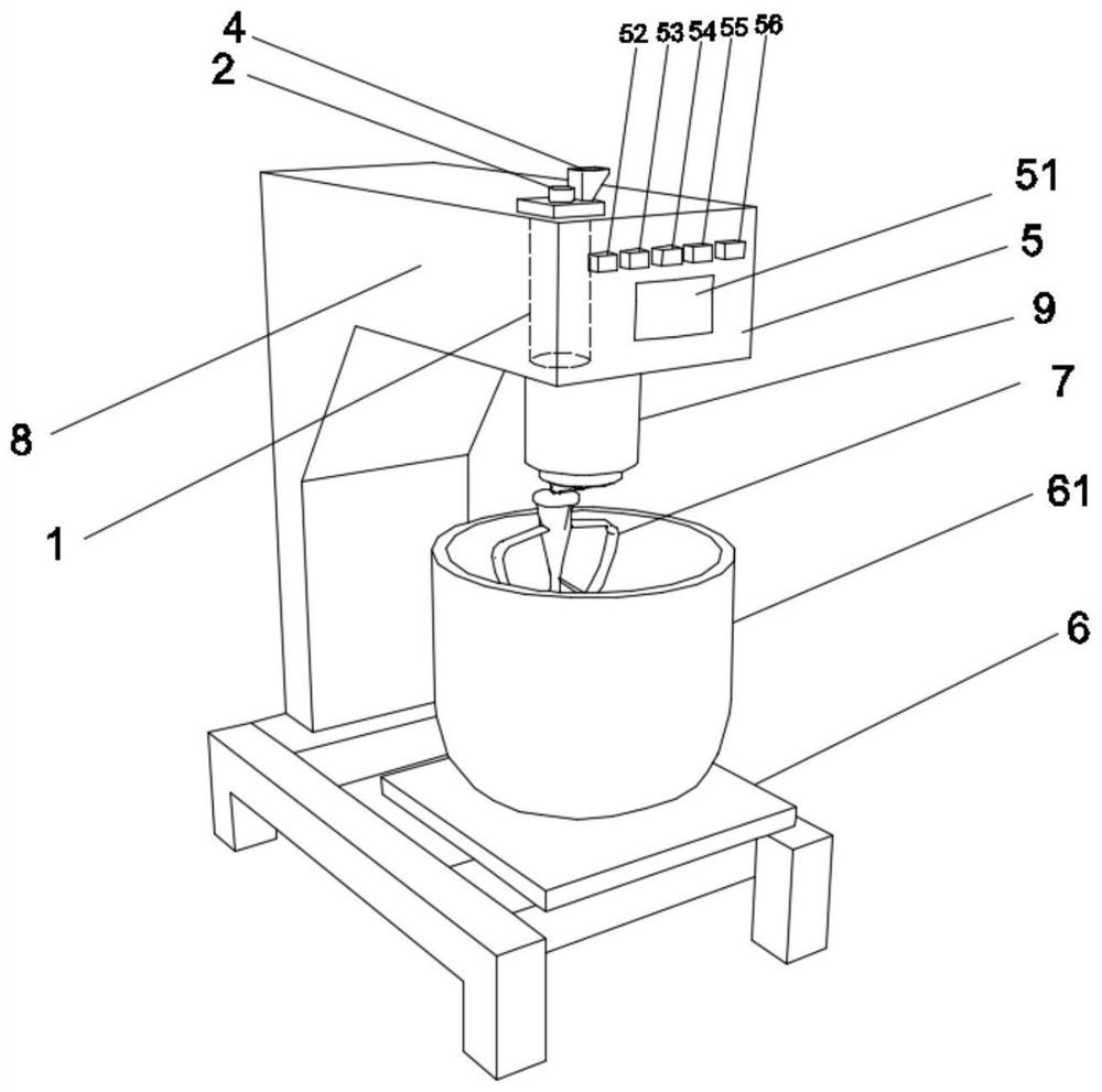 Asphalt mixture stirring device capable of automatically feeding fibers