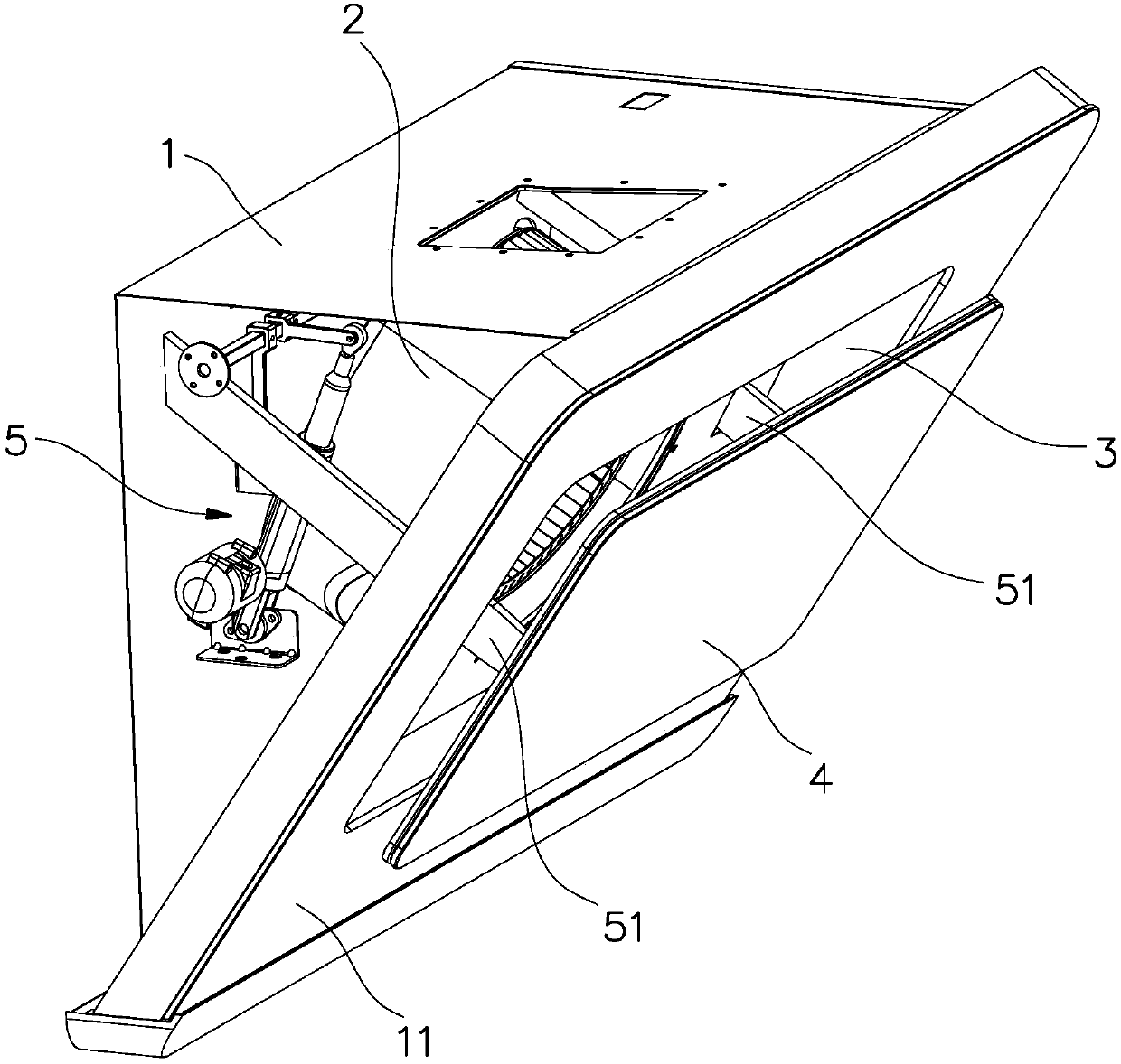 Side-suction type range hood