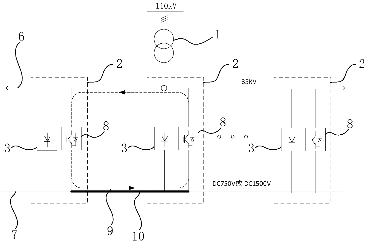 Catenary intelligent ice melting system