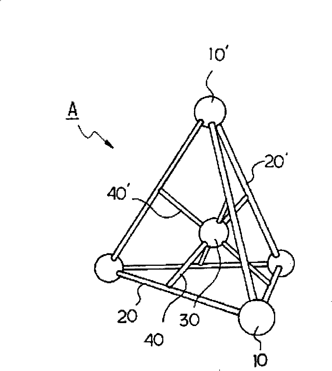 Triangular pyramid type ferroconcrete block for preventing the coastal erosion