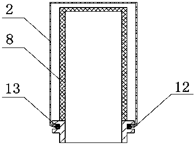 Bag dust collecting tank for wood industry