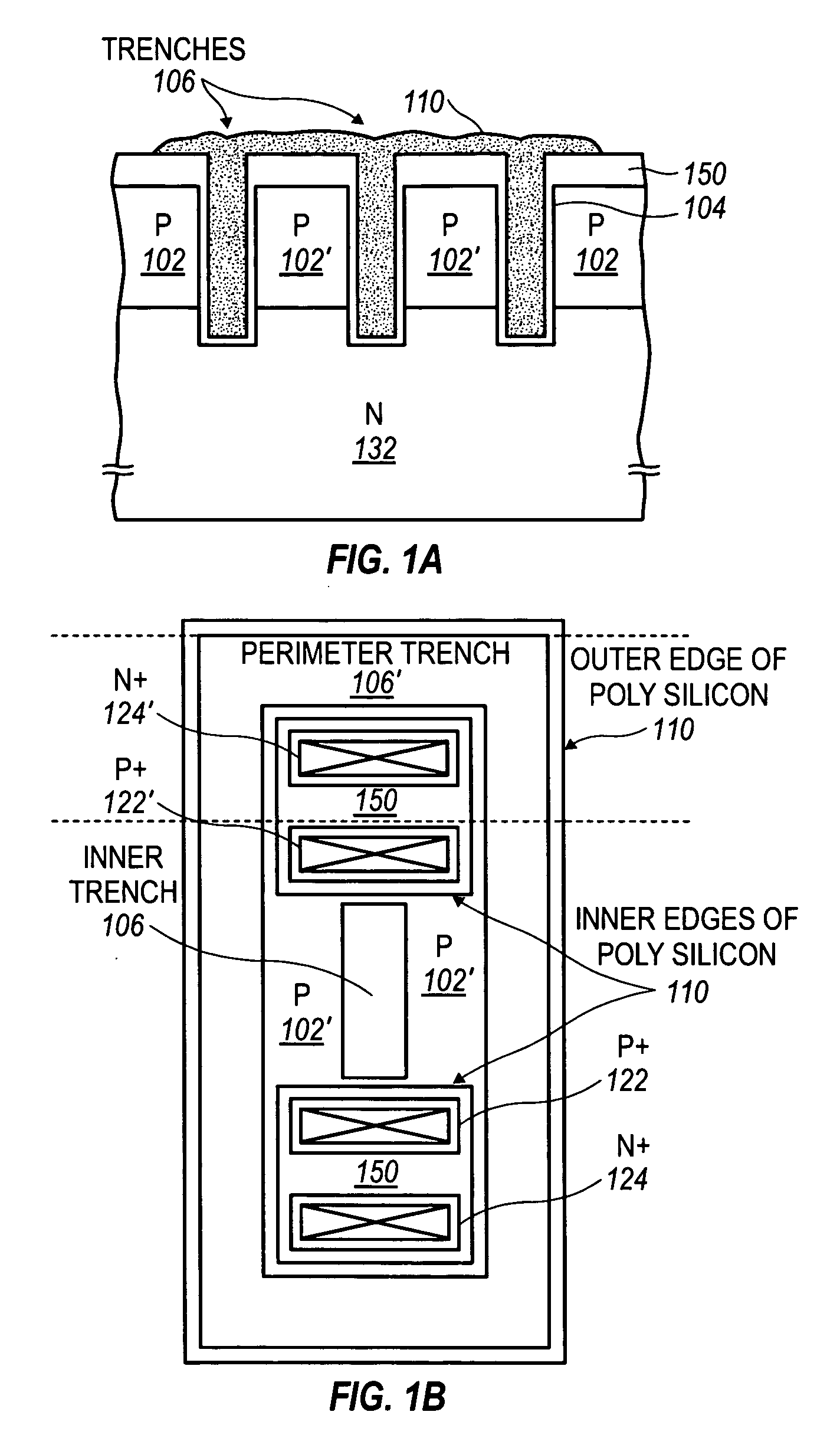 High-voltage transistor fabrication with trench etching technique