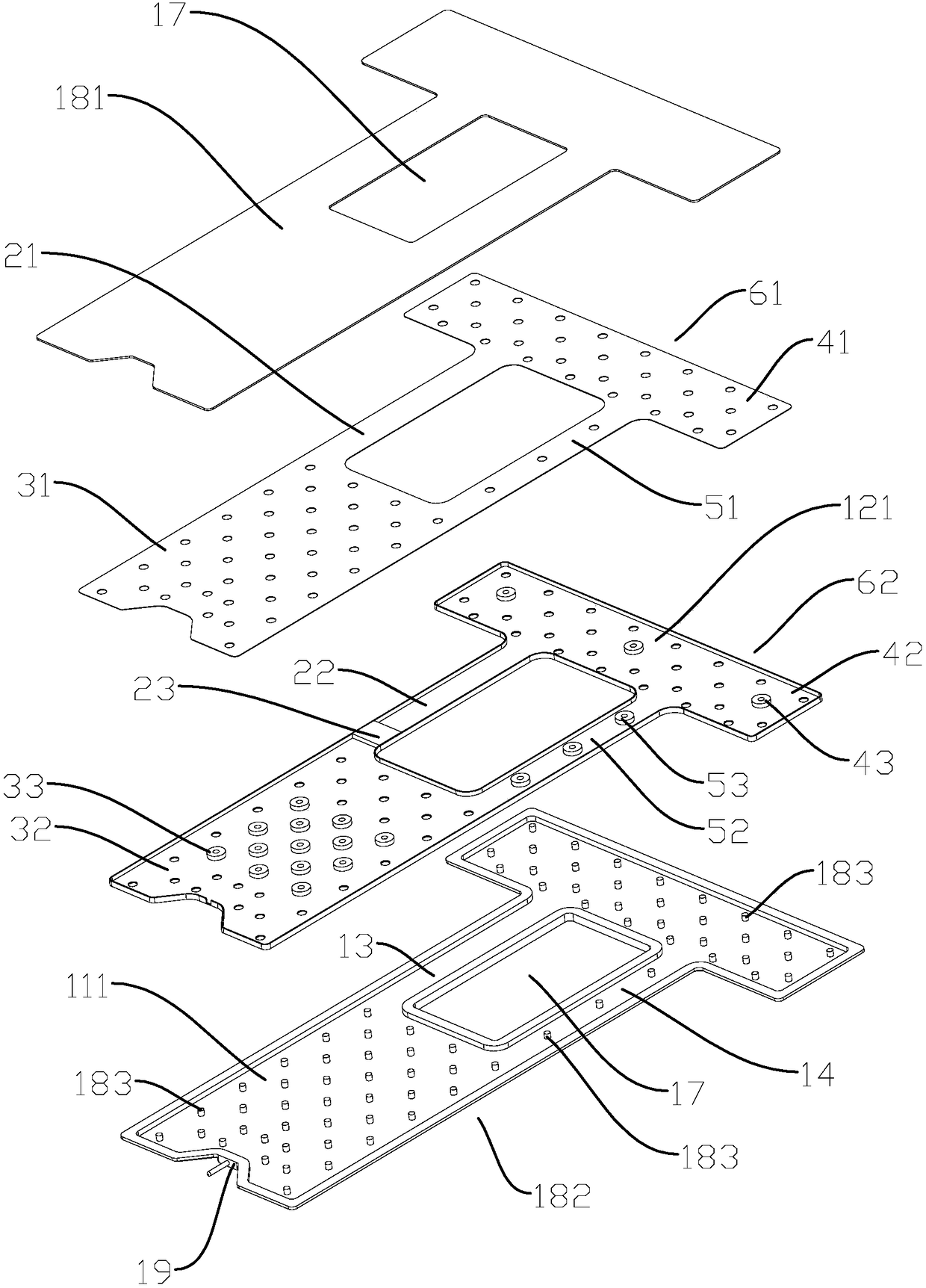 Multichannel loop type uniform temperature plate