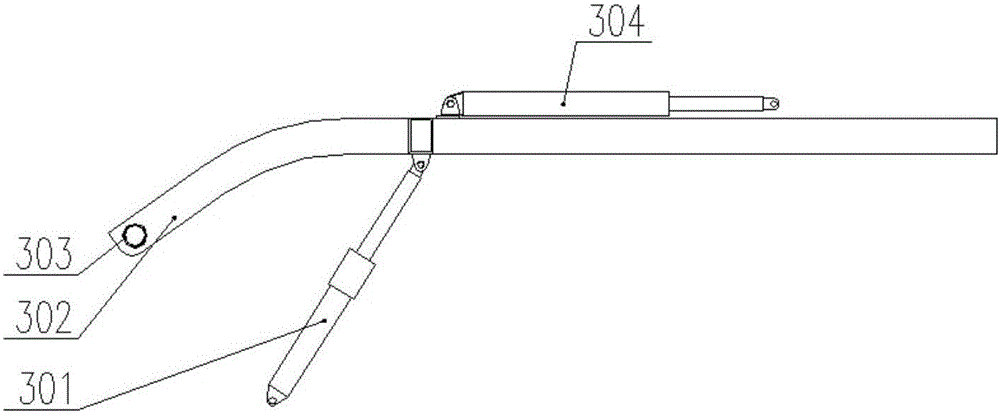 Combined harvester profiling cutting table capable of harvesting high stems and laid crops thereof