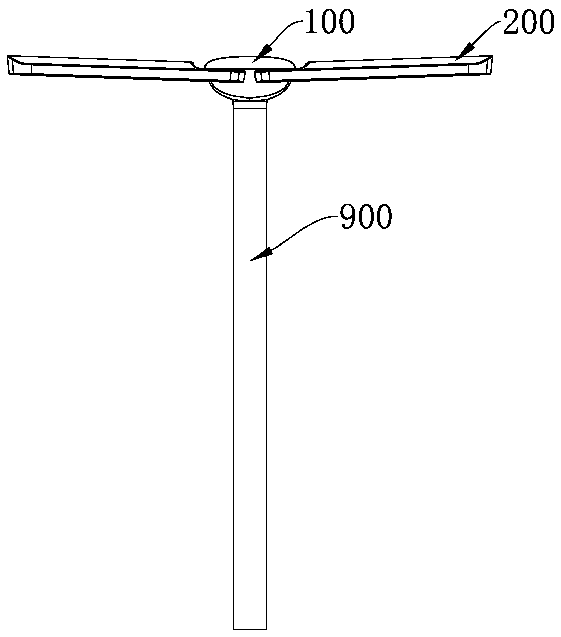 Angle-adjustable double-lamp-holder table lamp