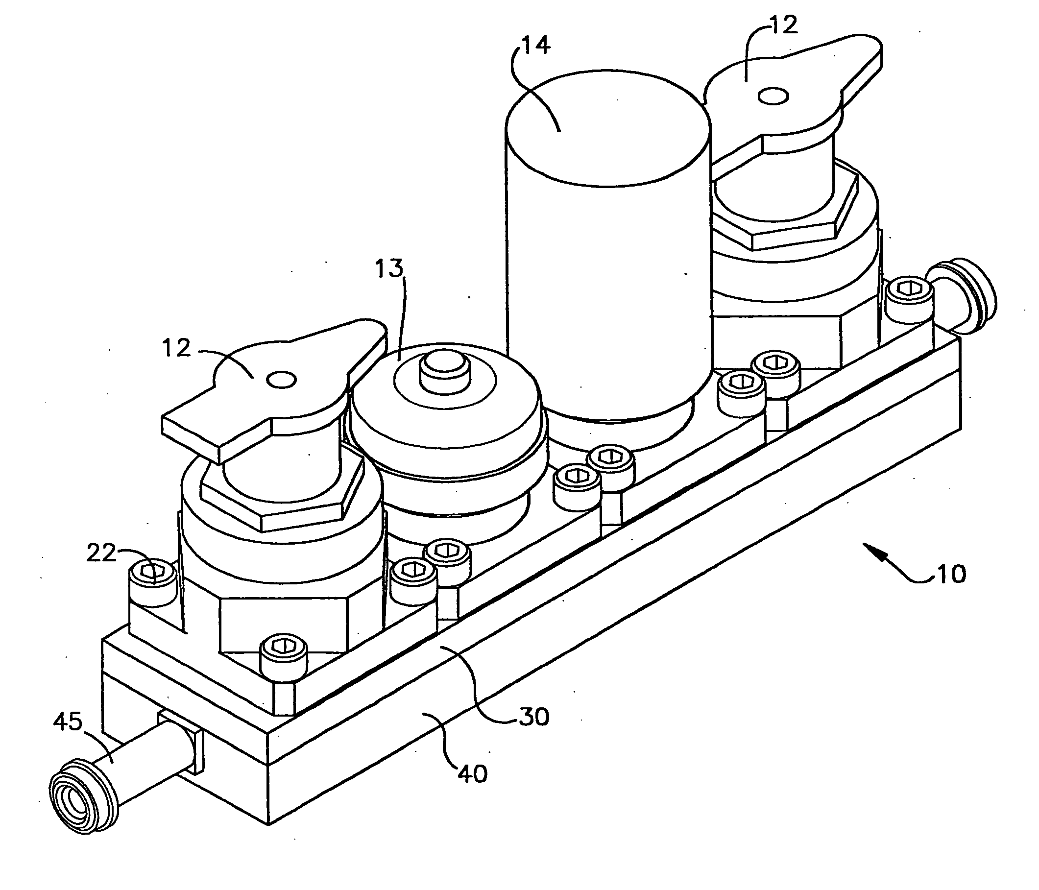 Modular surface mount manifold