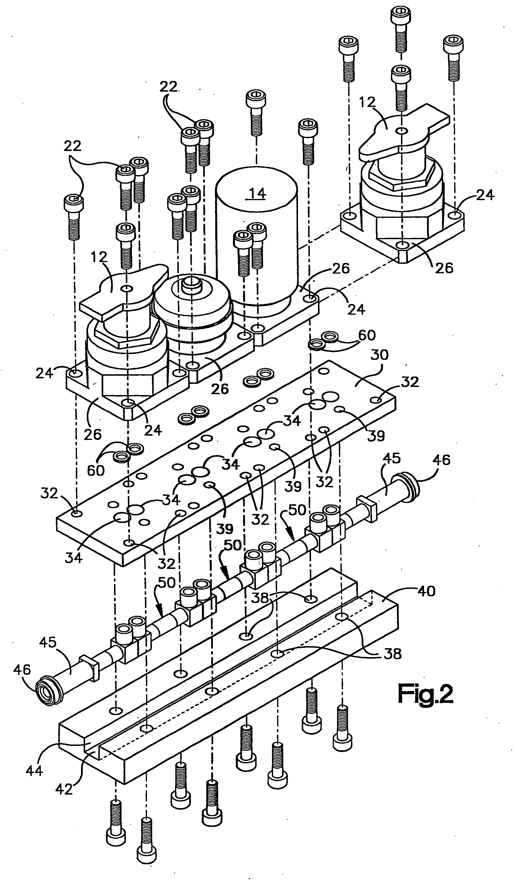 Modular surface mount manifold