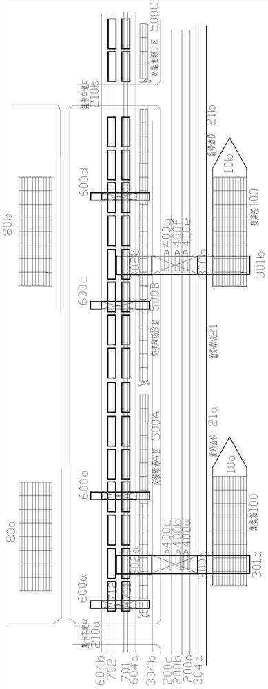 Container wharf apron rail and water combined transportation vehicle and ship direct taking, loading and unloading operation system and method