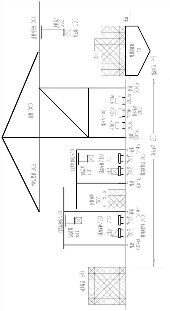 Container wharf apron rail and water combined transportation vehicle and ship direct taking, loading and unloading operation system and method