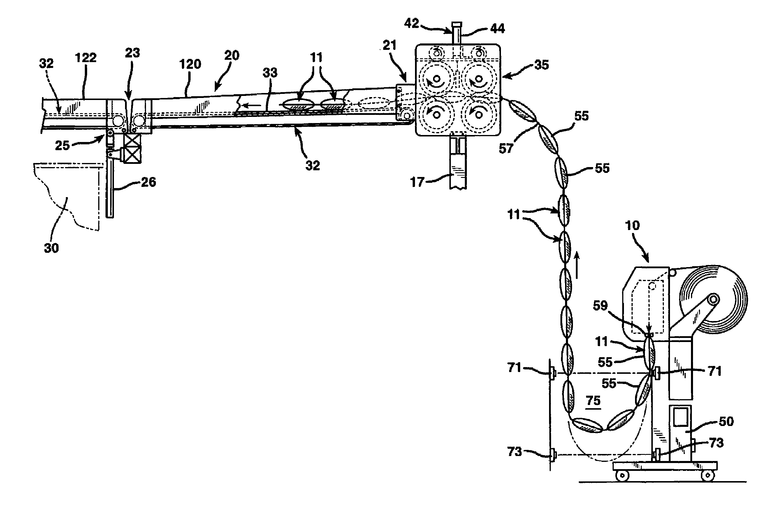 Packaging cushion delivery system