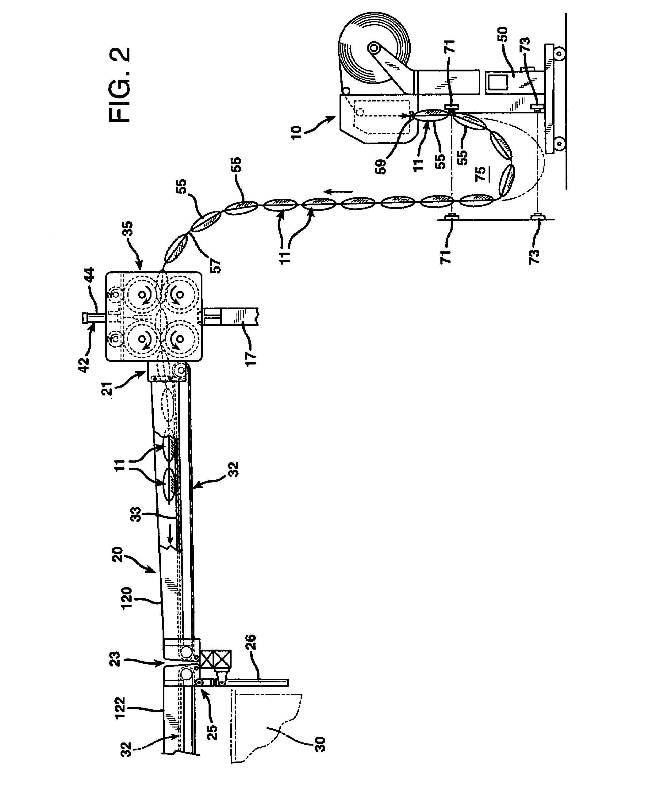 Packaging cushion delivery system