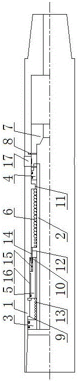 Pulse type fracturing sliding sleeve