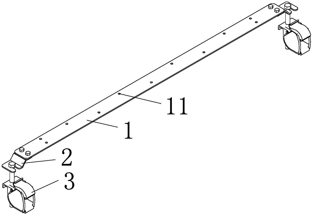 Scaffolding springboard assembled fixing device and method