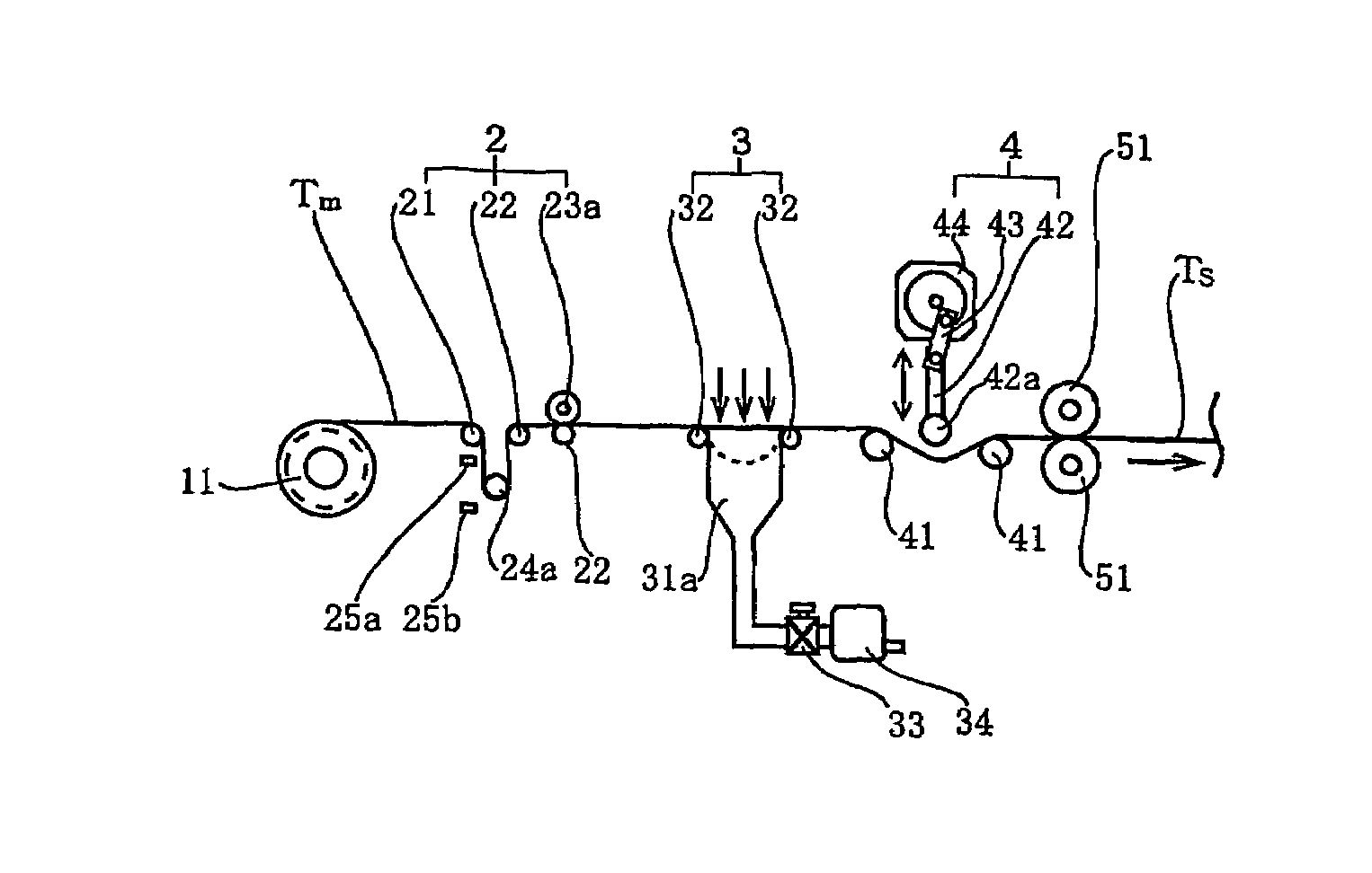 Method of producing a spread multi-filament bundle and an apparatus used in the same