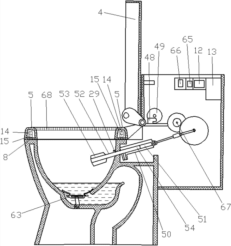 Intelligent closestool capable of performing human body recognition