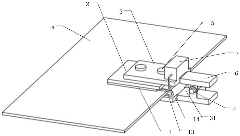 Clamping temperature measuring device