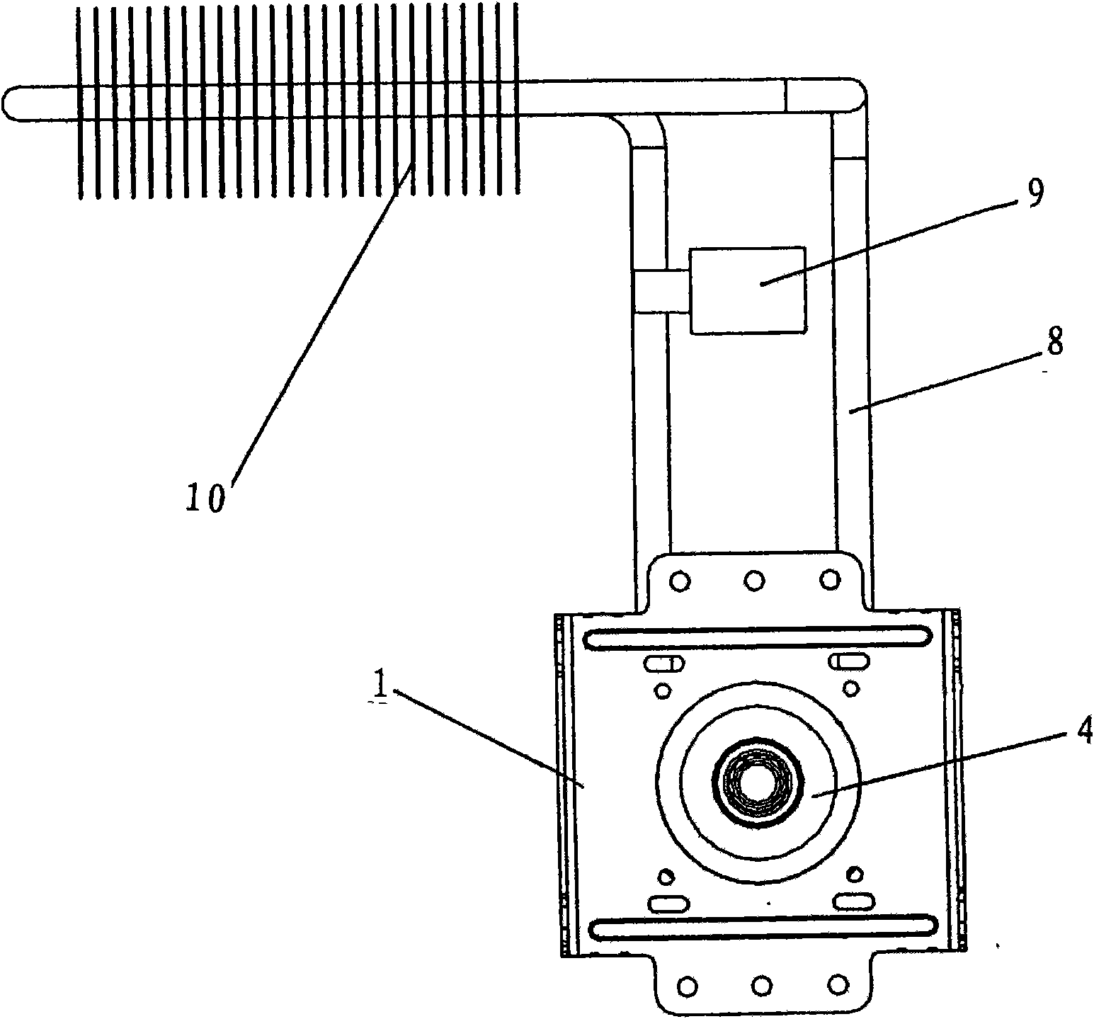 Water cooling structure of microwave oven magnetron