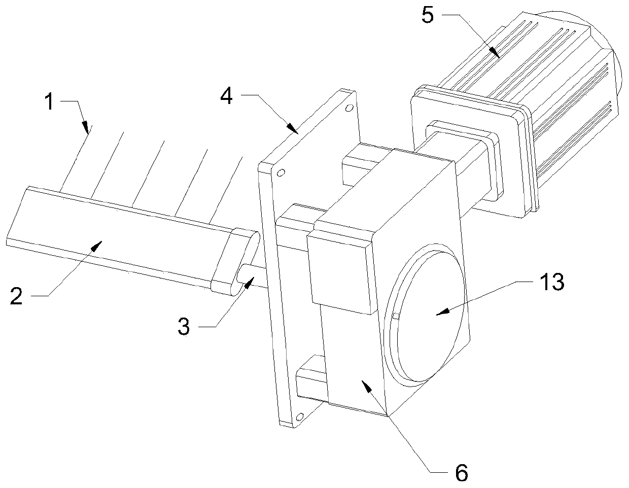 Pressure measuring device for preventing probe from icing through rotary rake