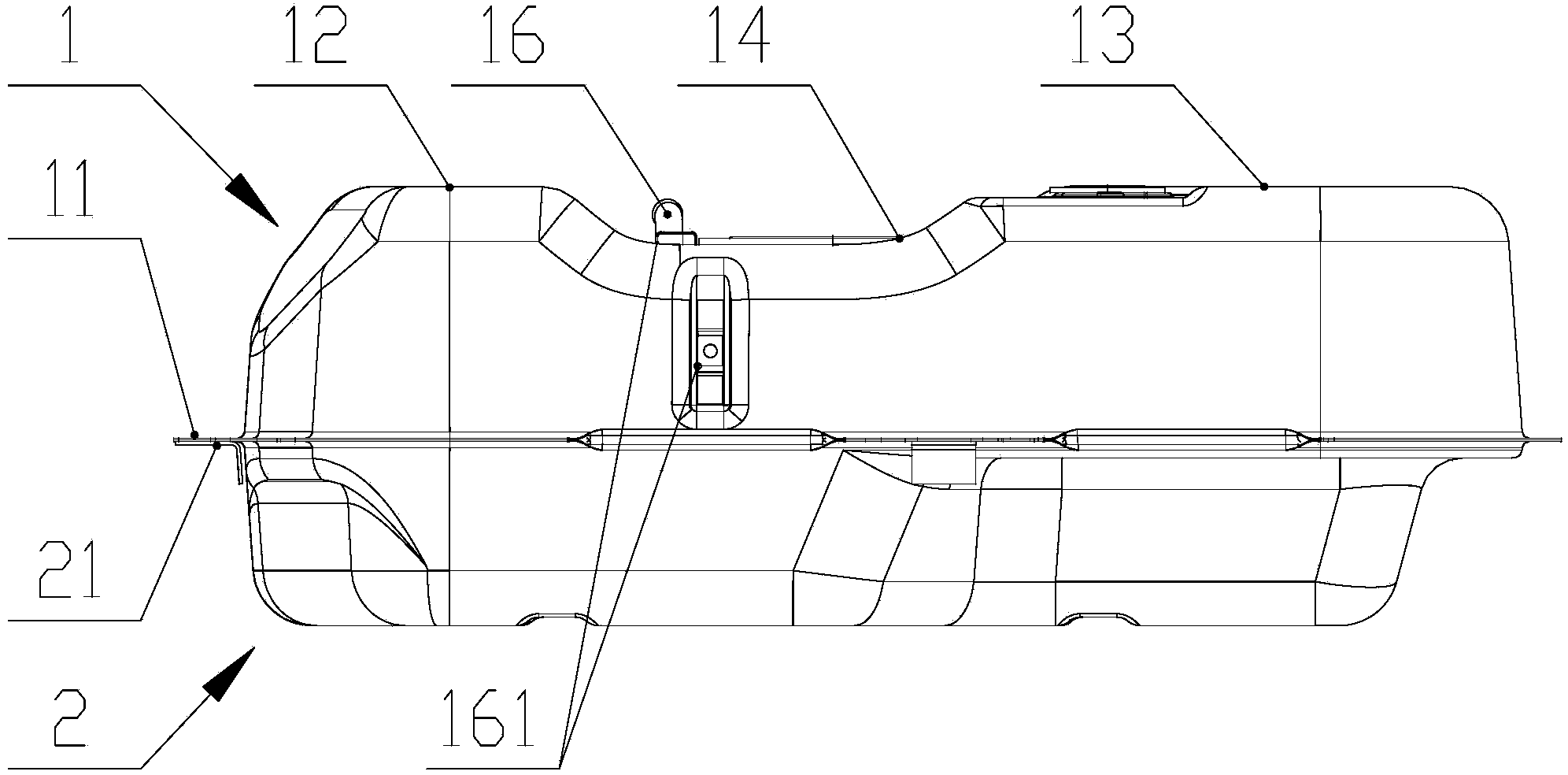 Automobile fuel tank