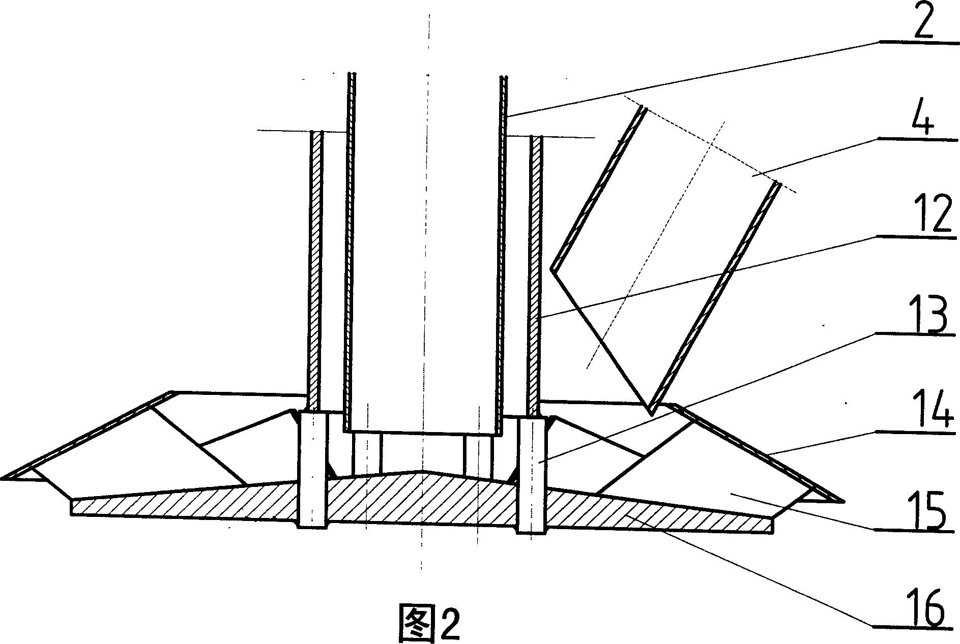 Apparatus for quickly mixing chemical melt and solid powder