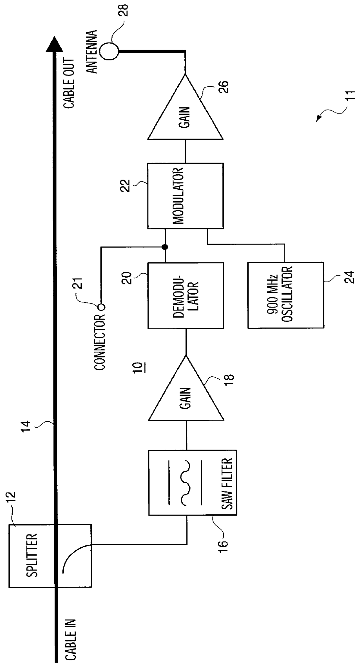 Tap antenna unit