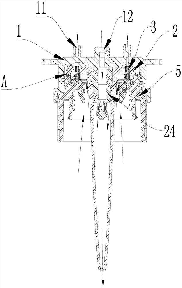 Bottleneck fixing structure of sparkling water machine, and sparkling water machine