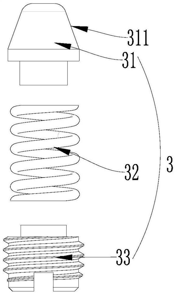 Bottleneck fixing structure of sparkling water machine, and sparkling water machine