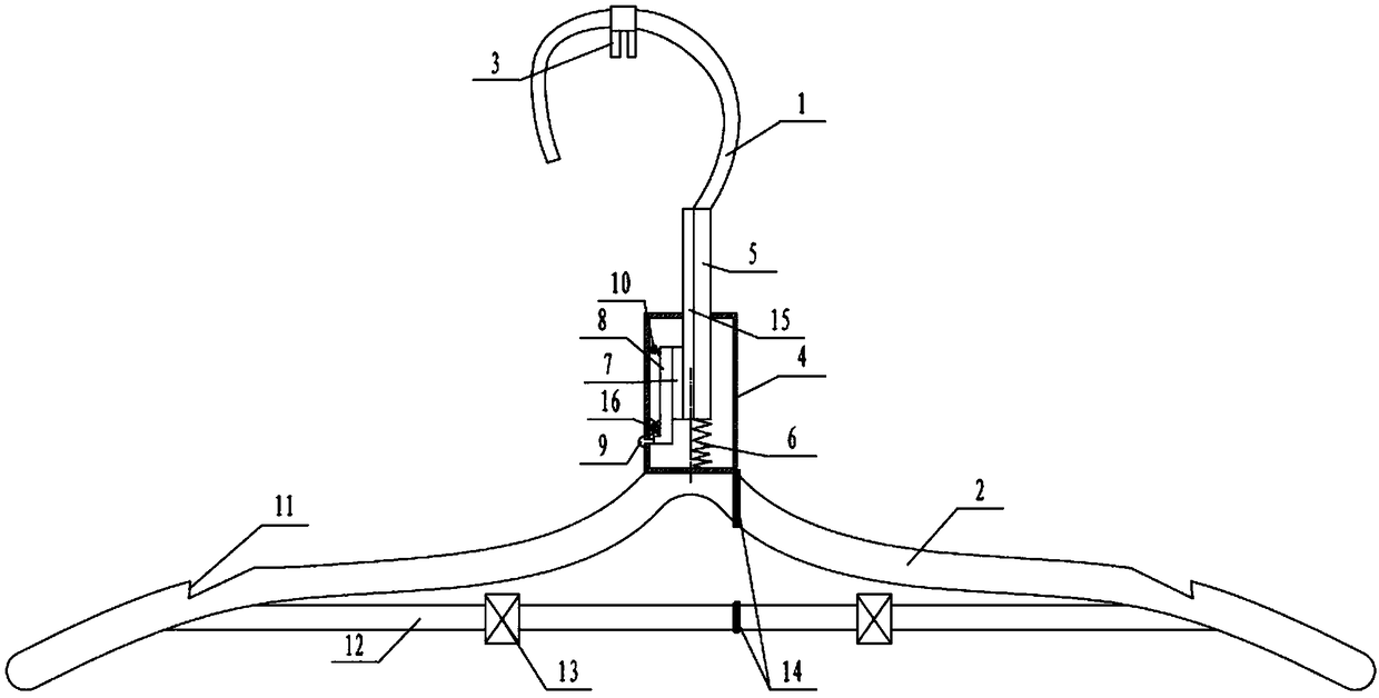 A foldable telescoping clothes hanger