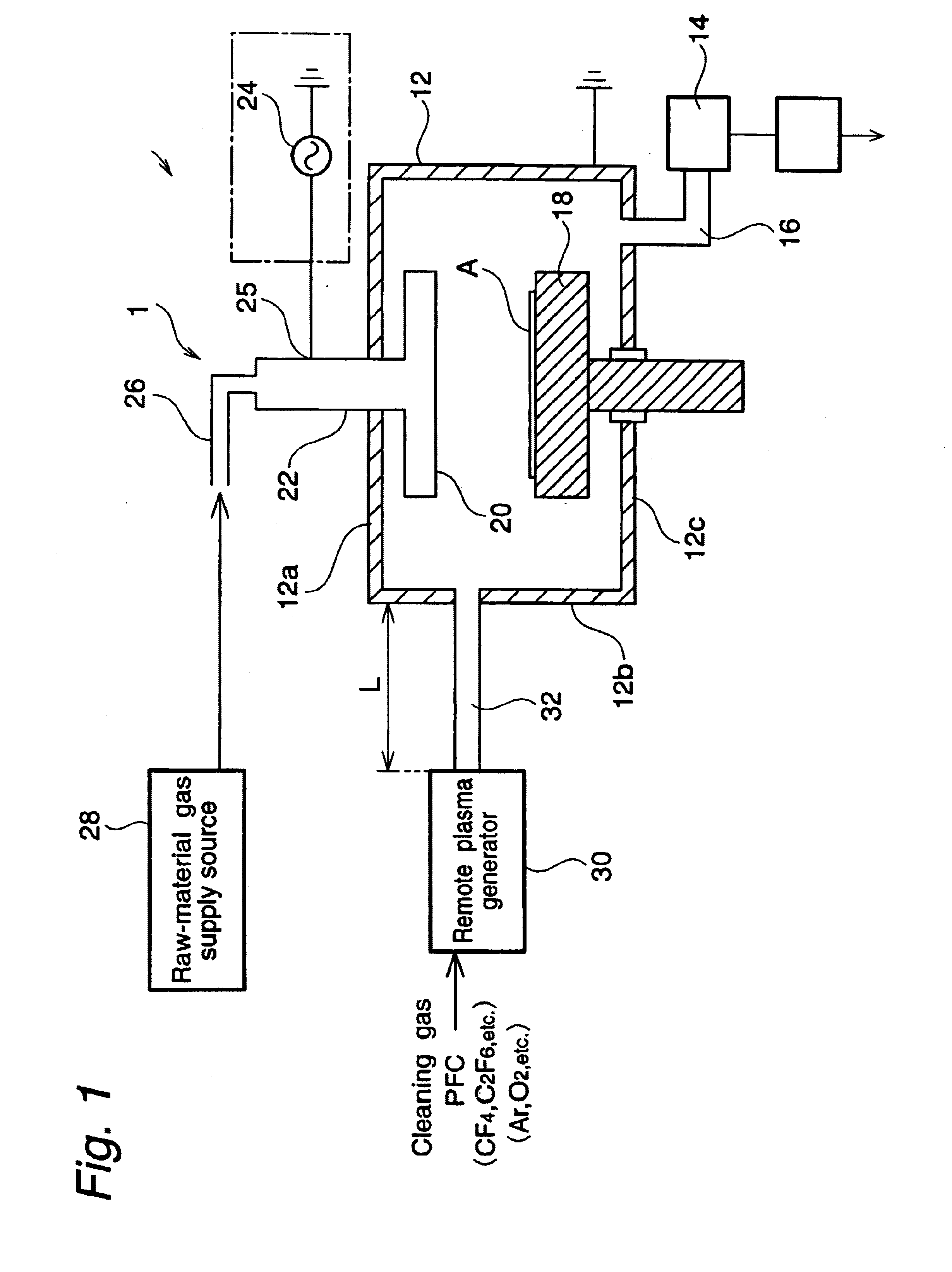 Method of cleaning CVD device and cleaning device therefor