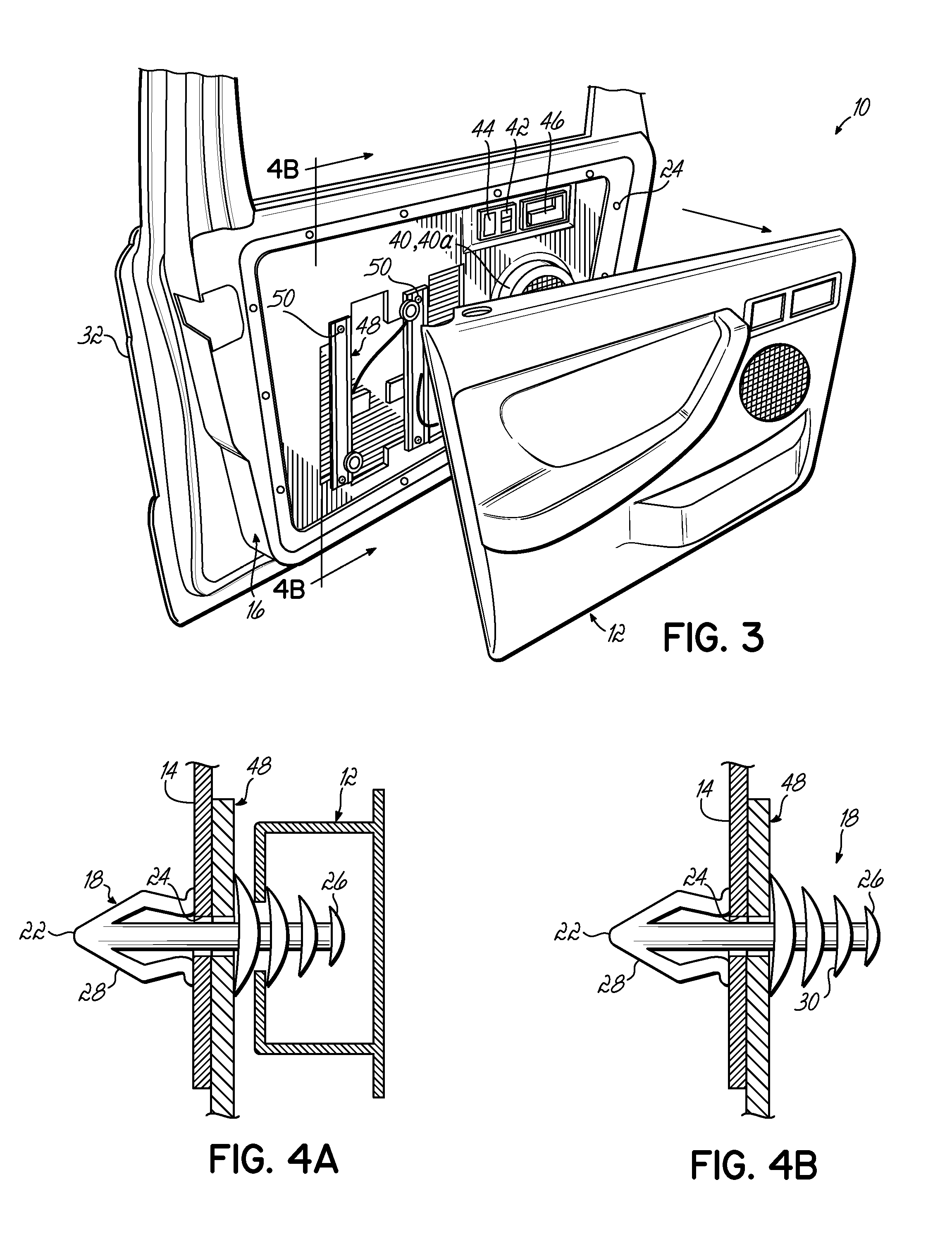 Modular automotive door trim panel construction