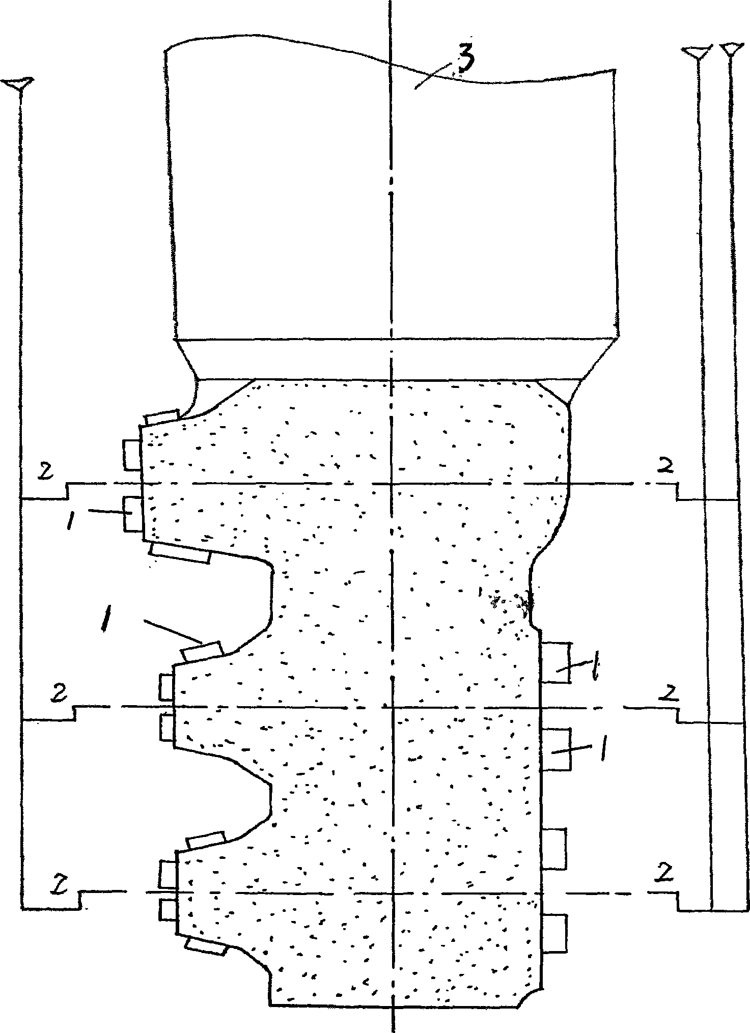 Method for founding main regulation valve body of steam turbine