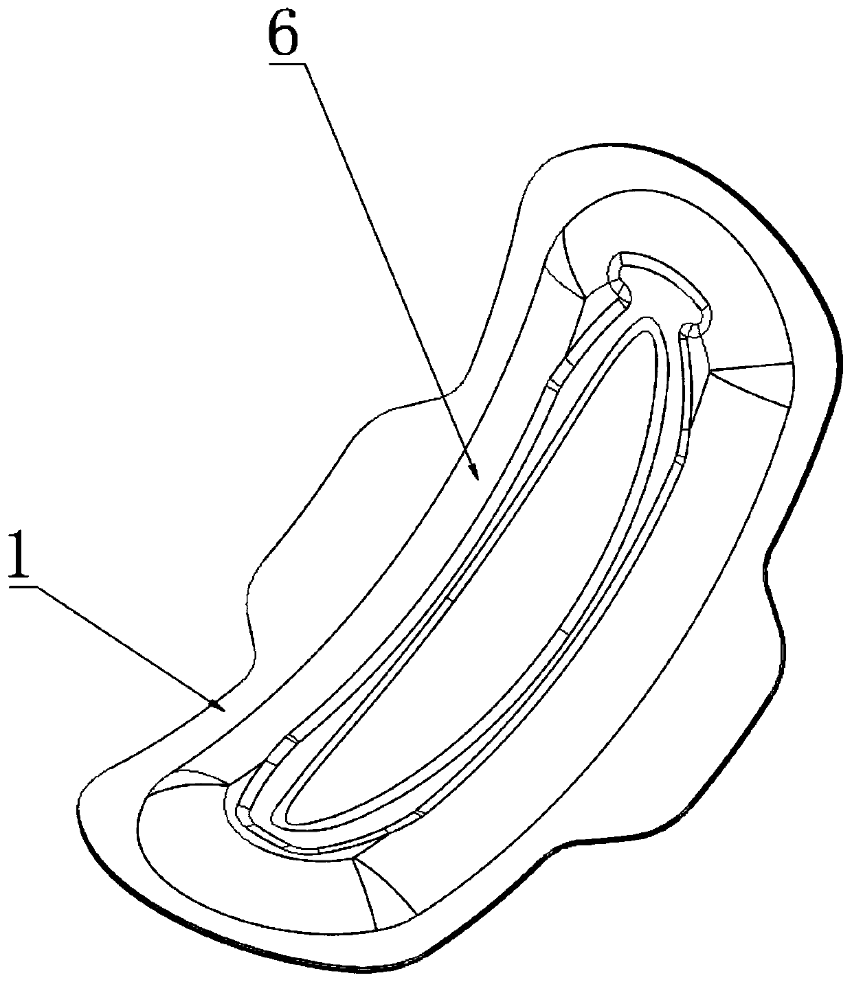 Anti-side-leakage physiological adjustable sanitary napkin