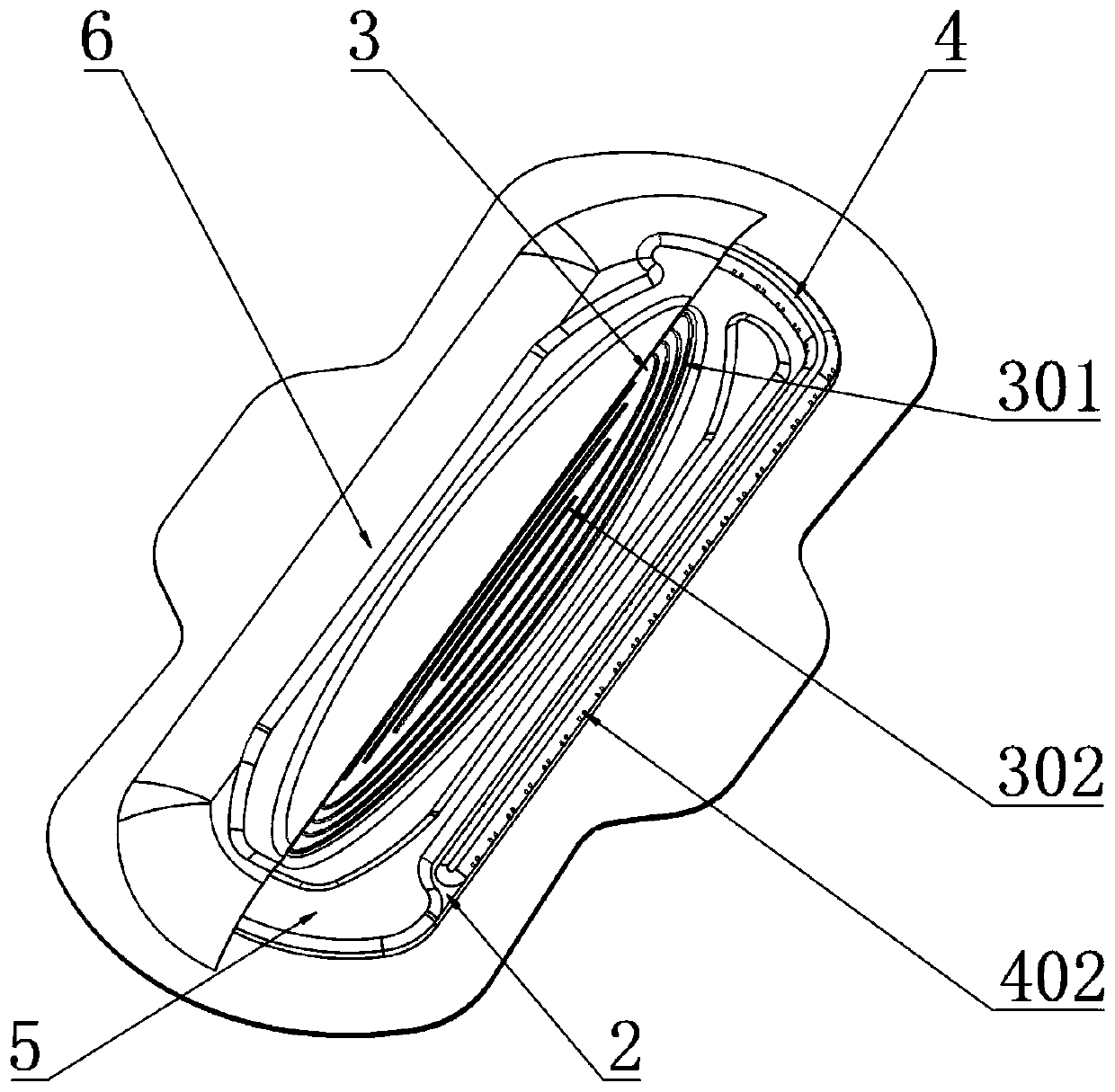 Anti-side-leakage physiological adjustable sanitary napkin