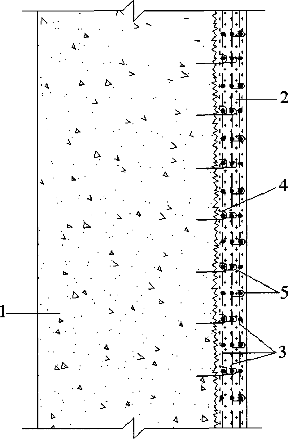 Method for reinforcing construction structure by fiber knitted net and fine concrete