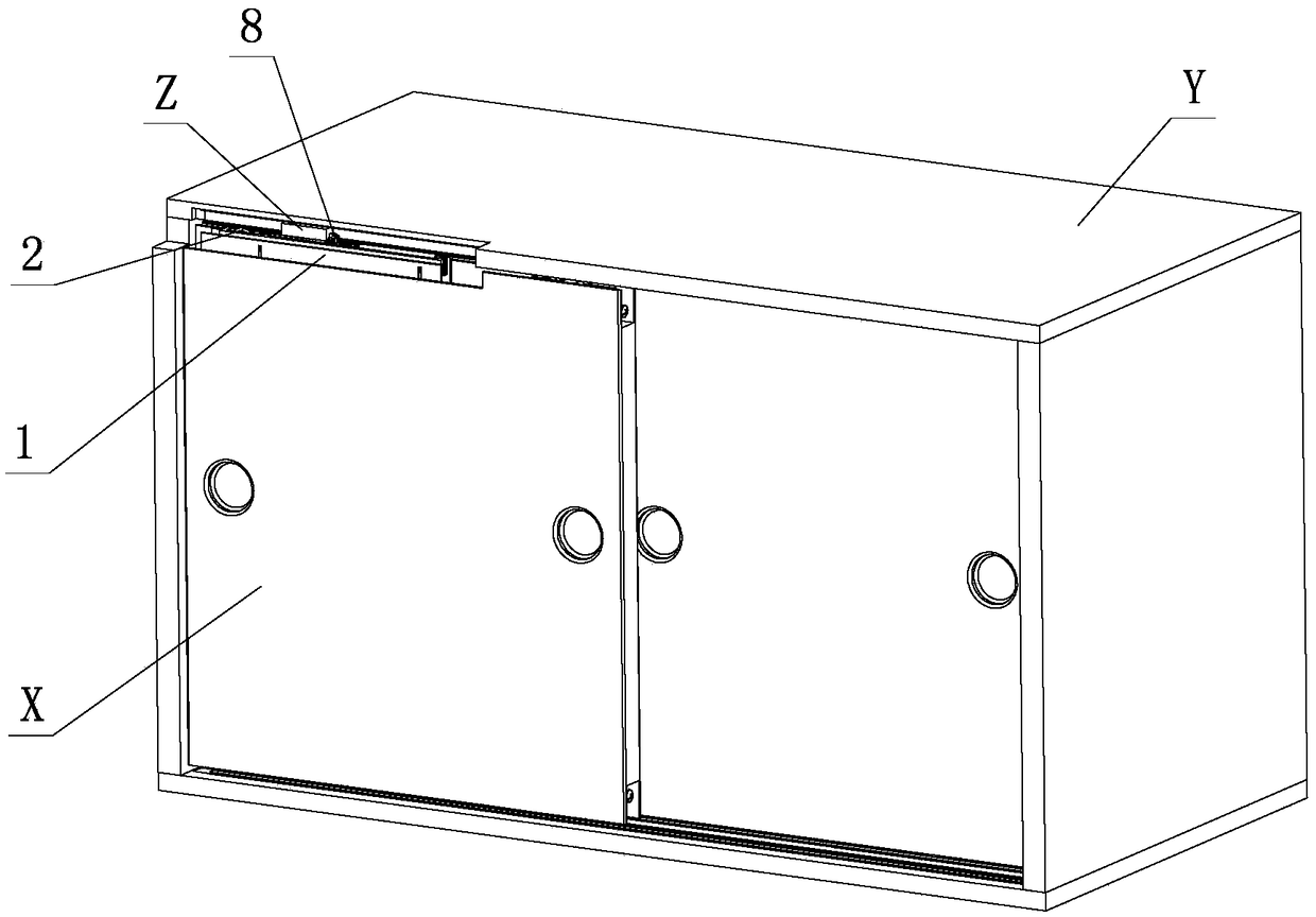 Elastic Positioning Mechanism for Furniture Side Sliding Doors