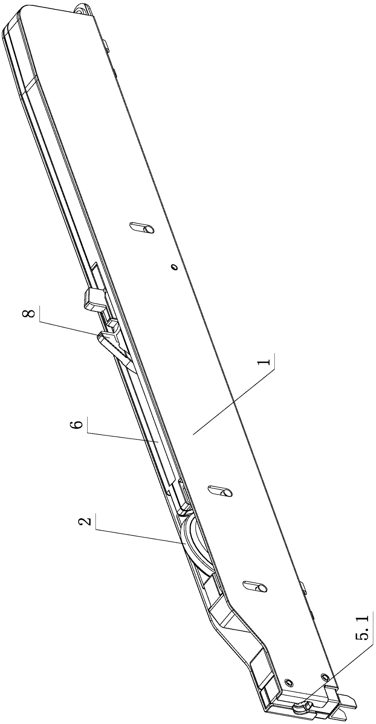 Elastic Positioning Mechanism for Furniture Side Sliding Doors