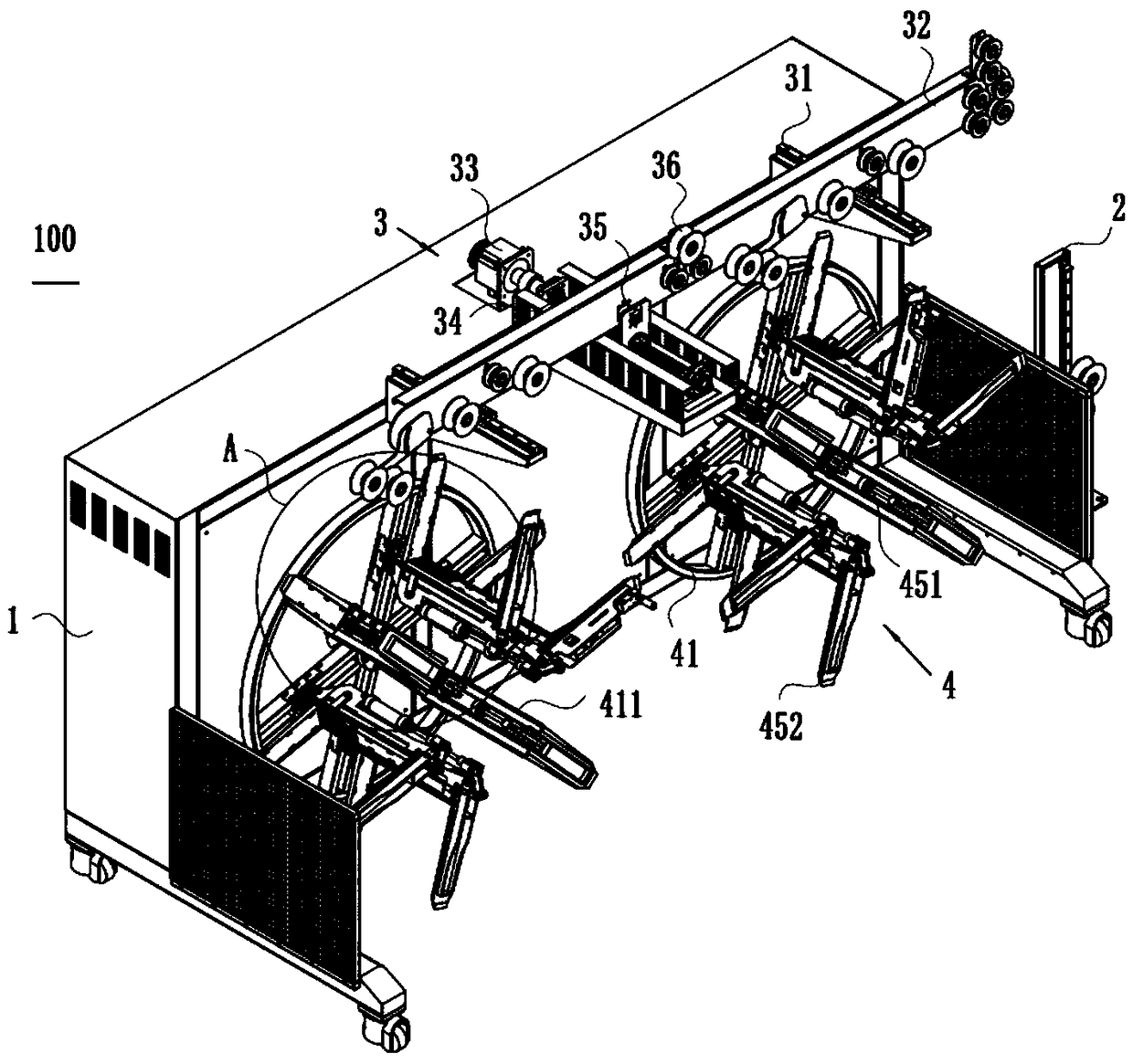 Pipe winding machine